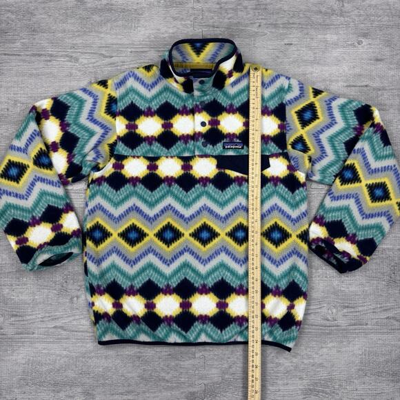 Patagonia Synchilla Aztec Jacket Women's Sz S Snap-T Timber Twist Pullover EUC - Picture 3 of 9